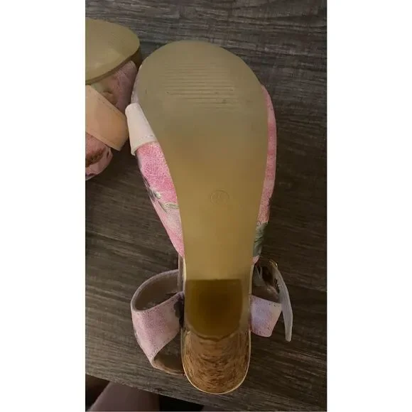 Women’s Pink Ankle Strap & Buckled Heels - Picture 8 of 10